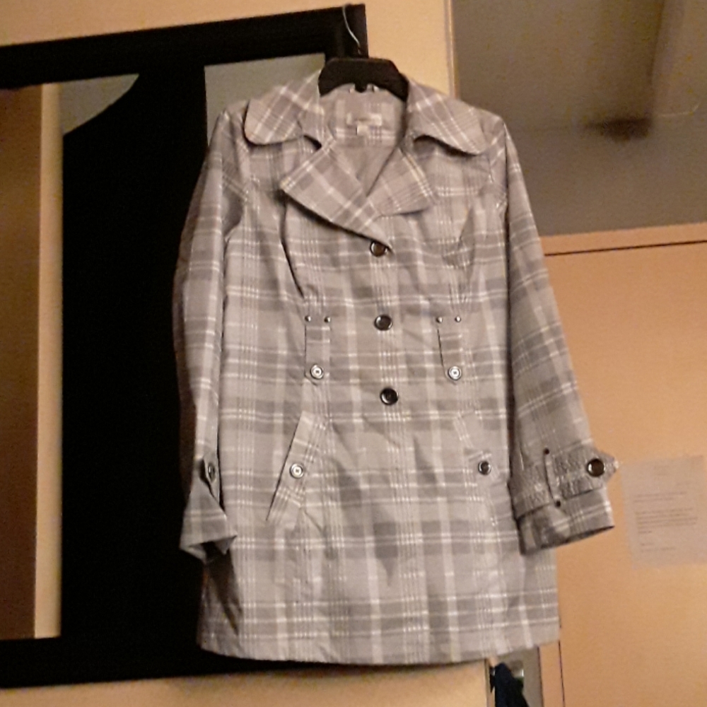 Grey plaid jacket